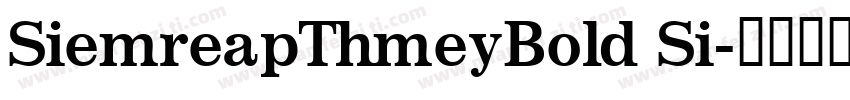 SiemreapThmeyBold Si字体转换